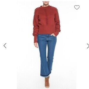 SEE BY CHLOE Flare Blue Denim Jeans in Shady Cobalt 27